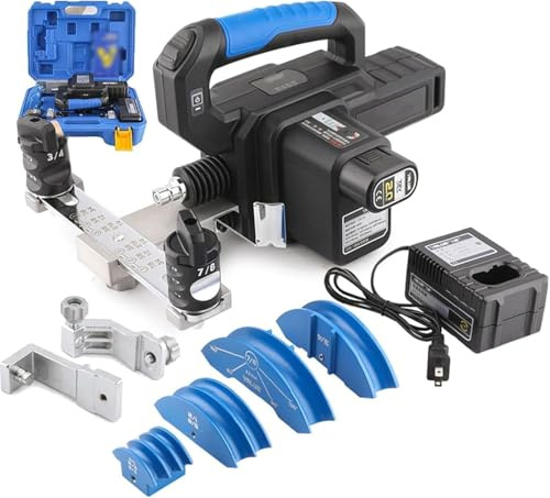Kit di piegatubi elettrici per tubi in rame da 1/4 a 7/8, include 7 matrici per una piegatura rapida a 90°, ideale per riparazioni HVAC e frigoriferi
