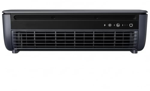 Grsrkep Mini Air Conditioner, Wall Mounted Air Conditioner Fan with Fast Cooling & 6000mAh Battery High Power 15W Portable USB Cooler with Remote for Kitchen, Dorm, Desk