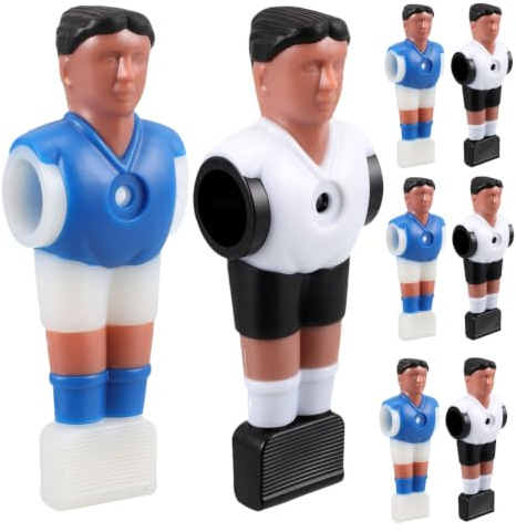 HOMOCONO 8 Figuras de Futbolín de Resina para Reemplazo Fácil, Jugadores de Fútbol de Mesa para Entretenimiento en Casa y Juegos Familiares, Pack de 8 Piezas