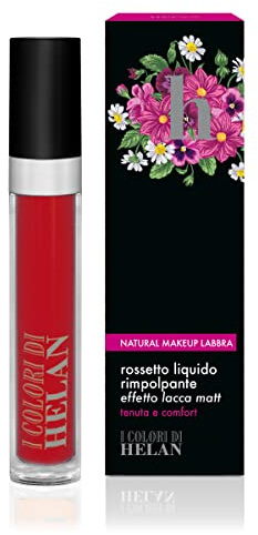 Helan - Rossetto Liquido Effetto Lacca Matt Rosso Rubino 4 mL