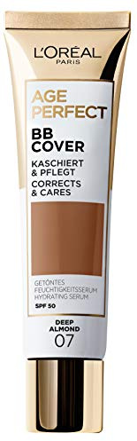 L'Oréal Paris Getöntes Feuchtigkeitsserum Age Perfect BB Cover 07 Deep Almond, 1 Stück