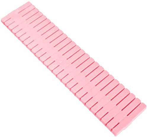 Divisori per cassetti 8 pezzi di griglia regolabile Divisori per cassetti Organizzatore di immagazzinaggio Contenitore per biancheria intima Calze Cintura Forniture per ufficio(bianca)