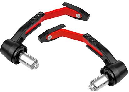 iSpchen 1 Paar Motorrad Hebelschutz Lenker Handschutz Universal Motorrad Bremse Kupplungshebel Schutz Lenkerschutz für Motorrad Roller Motocross Mountainbike Dirt Pit Bike Bremsschutz Griffschutz