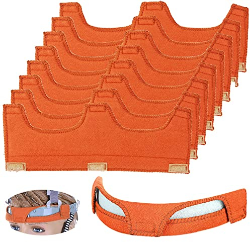 8er-Pack Schweißhelm-Schweißband, Helm-Schweißband-Schweißband, Luftkissen-Schweißband (Orange)