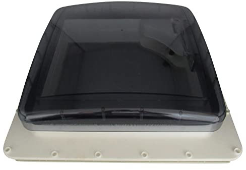SecureFix Direct Caravan Skylight Window Roof Vent 450MM x 450MM, Black, Plastic, UV Protected, Easy to Install, Requires 350MM X 350MM Cutout, Compatible with RV