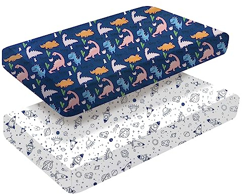 2 draps-housses pour berceau | Literie pour lit d'enfant | Parure de lit douce, respirante et confortable pour garçons et filles neutre, 140 x 70 cm, convient aux matelas de berceau standard pour