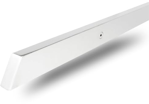 INOXLM Pasamanos rectangular 40 x 20 mm de acero pintado blanco | Pasamanos fabricado en Italia color negro | Pasamanos para bricolaje | Pasamanos ideal para uso interior y exterior (170 cm, blanco)