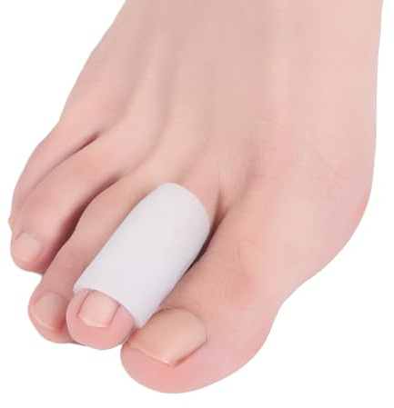 Hoogoo Toe Sleeves 10pcs,Gel Toe Protecters Covers for Middle Toe, Protect Toe from Toe Problems