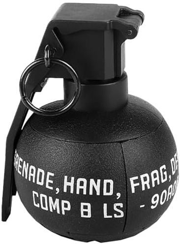 Gunyoo M67 Granate Spielzeug Kunststoff Handgranaten Spielzeug für Outdoor CS Spiel Cosplay Requisiten Geschenk 14+ (Schwarz)