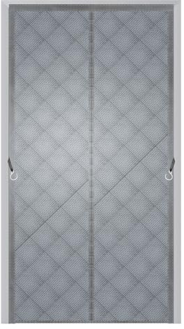 Magnetischer Thermo Türvorhang Kälteschutz 100x210cm,Wärmeschutzvorhang für Türen,Winddichter Isolier Schutzvorhang,Wasserdicht,Magnet Thermovorhang Tür,Grau