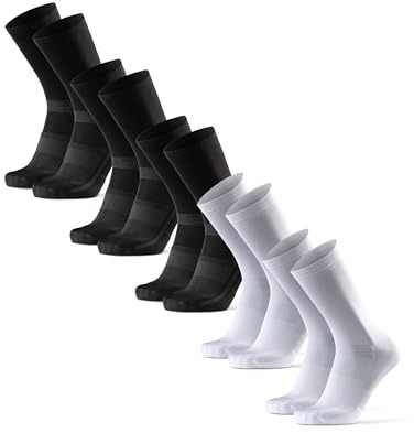 DANISH ENDURANCE Wadenlange Fahrradsocken, Gepolstert, 3 & 5 Paar | Gepolsterte Lange Rennradsocken, Atmungsaktiv & Schnelltrocknend für Rennrad, MTB & Sommertouren, Unisex