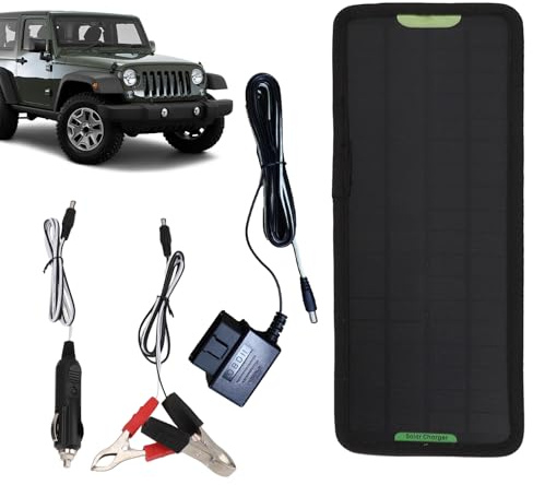 Chargeur Solaire Trickle - 12,6 x 4,72 Pouces - 12 V - Installation Facile