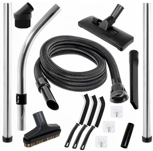 2.5m Spare Parts Tool Kit for Numatic Hetty Vacuum Cleaner | Henry Hoover Hose with Brush Tool, Rods and Other Henry Hoover Attachments and Parts for Cleaning