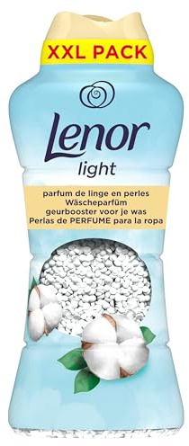 Lenor Wäscheparfüm Light Frische Baumwollblüte, 735g | Non-Stop-Frische bis zu 12 Wochen im Schrank, dosierbar je nach gewünschter Duftintensität.