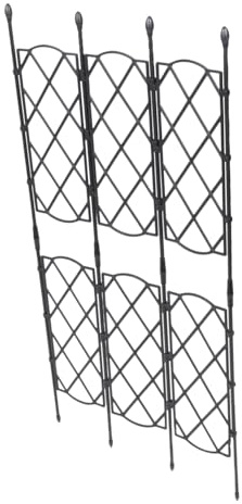 DOITOOL Treillis Plante Grimpante Extérieur Acier Robuste Support de Cadre pour Plantes Grimpantes Cadre Treillis pour Jardin et Balcon Soutien Pratique pour Vignes et Fleurs