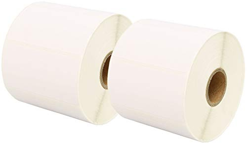 Thermo-Etiketten für Zebra GK420d GK420t GC420d GX420t GX420d GX420t GC420t GX420t GX430t GT800 LP2844 TLP 2844 Citizen CL-S521 CL-S621 CL-S631, Weiß, 2 (1000) Etiketten pro Rolle)