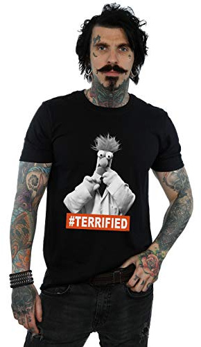 Disney Men's The Muppets Beaker Terrified T-Shirt