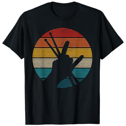 Drummer Vintage Rock & Roll Musiker Schlagzeuger Geschenk T-Shirt