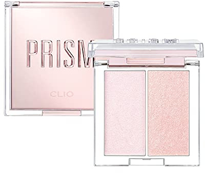Clio Prism Highlighter Duo - Contouring Highlighting Shimmer Pearl Long Lasting - Lavender Voyage