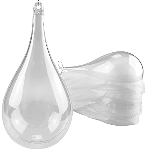 Netuno 5 x Acryl Eiszapfen 18 cm Transparent Weihnachtszapfen Ornaments Weihnachtsschmuck Weihnachtsdekoration für Hochzeit Party Christbaum Dekoration