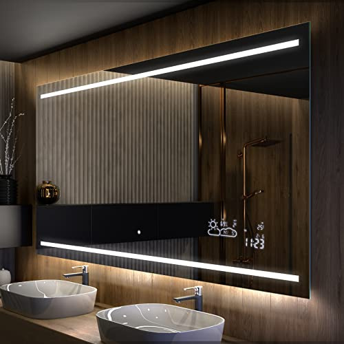 Artforma Badspiegel mit Beleuchtung - Led Spiegel Bad - 200x70 - Badezimmerspiegel Nach Maß - auf Individuelle Bestellung Gefertigt - Modernes Design - Ohne Rahmen