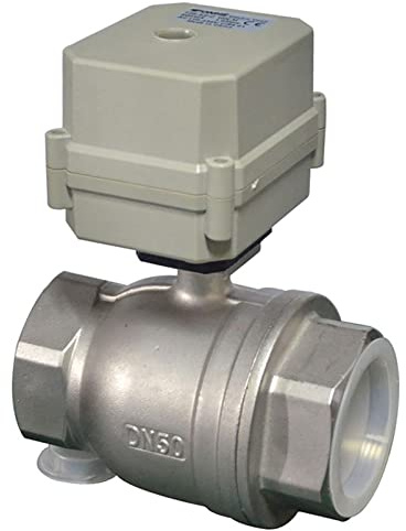 2 Zoll DN50 AC110~230V Zweidrahtsteuerung Normalerweise geschlossener 2 Wege Edelstahlkugelhahn