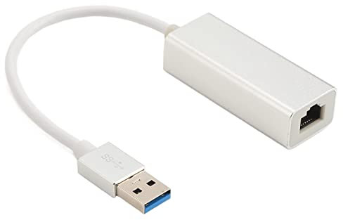 Adaptador Ethernet USB 3.0 a RJ45, 10M 100M 1000M Red LAN Cableada Gigabit Ethernet LAN Convertidor USB para Windows 10, para Windows XP, para Windows Vista, para Linux