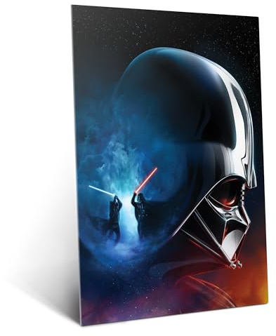 Displate Offiziell Star Wars MetallPoster Magnetische Befestigung Inklusive Lizenziert Bilder Hochwertiges Poster Lord Vader Poster 45 cm x 32 cm