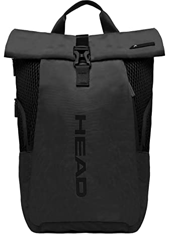 HEAD Schwarz Net Backpack Roll-Up
