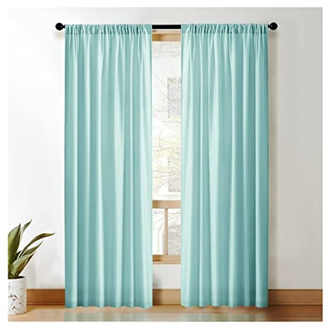 Aotiwe Verdunkelungsvorhang Blau, Samtvorhang für Schiene Einfarbig 2 Stücke 137X244cm für Schlafzimmer