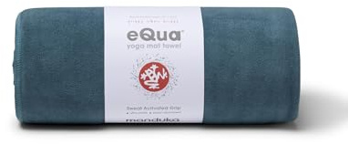 Manduka eQua Hot Yoga Mat Towel - 72 | Instant Moisture Activated Grip | Ultra Soft Microfiber | Quick Dry, Daily Use Ready | Lightweight, Travel Friendly Mat Layer | 72 x 26.5 inches