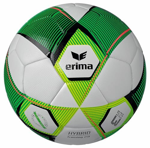 Erima Unisex Jugend HYBRID Training 2.0 Fußball (7192404), green/lime, 3