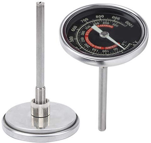 Four à Pizza Sonde Thermomètre 12 × 7 × 7 Tsbx51 01000 en Acier Inoxydable Barbecue Grill Jauge de Température de Cuisson