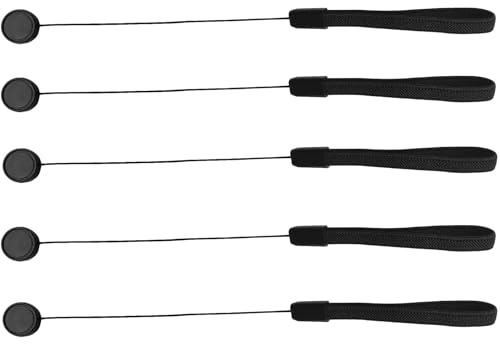 5 Pcs Lens Cap Keeper,Camera Lens Cover Leash for Canon EOS 60D 70D 77D 80D 90D 2000D 4000D 5D Mark III IV 6D 7D Mark II 1DX Rebel T6 T7 T5 T1i T2i T3i T4i T5i T6i T6s T7i T8i SL1 SL2 SL3,Hxdzieory