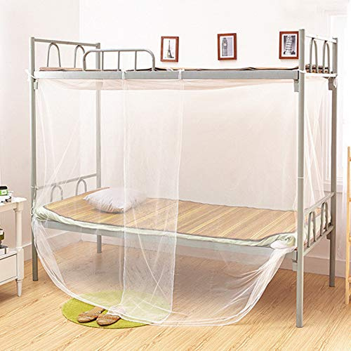 Akozon Mosquitera Cuadrada de, Funda Protectora de Malla contra Insectos para Cama Individual, Vida en Dormitorios de Estudiantes, Garantiza Noches Tranquilas