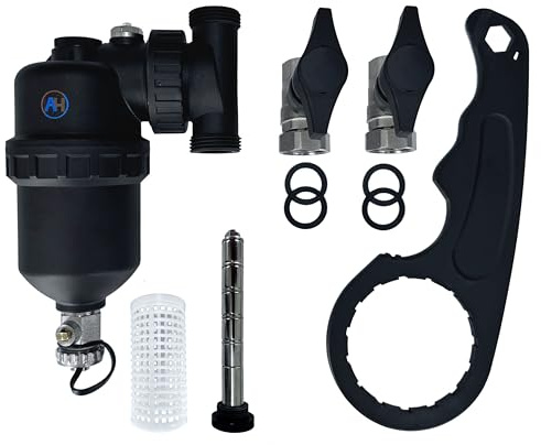 AQUA HEATING Schlammabscheider Magnetabscheider 3/4 DN20 Magnetfilter | Magnetischer Schmutzabscheider für Heizung, Sand- und Rostpartikelfilter, horizontal und vertikal montierbar, H30034