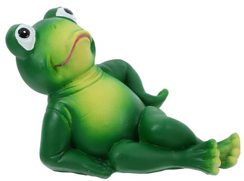PHENOFICE Frosch Gartenstatue Resin Niedliche Gartenfigur Für Außenbereich Detailreiche Deko Für Garten Und Terrasse Und Froschfigur Für Gartenliebhaber