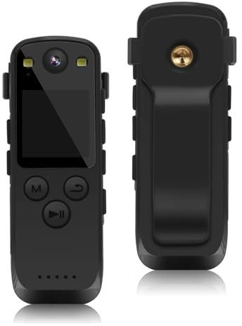 Body Camera, Mini Body Camera Video Recorder, A31 Sports DV Shooting Fotocamera digitale da vicino Mini Body Camcorder Rilevazione di movimento Videocamere for registrazione video DVR for auto per cas
