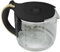 10-Cup Replacement Glass Carafe Pot with Lid for Dorchester Coffee Maker, Matte Black