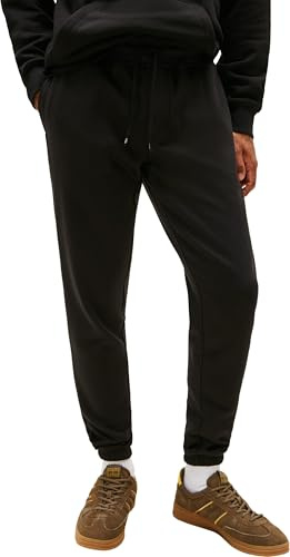 Tommy Jeans Pantalones de chándal Hombre Slim Fit Flag con cordón, Negro (Black), XL