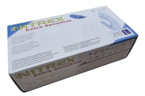 JAKERA - Nitrex Extra Sensitive Nitrile Powder Free Disposable Gloves (Large)