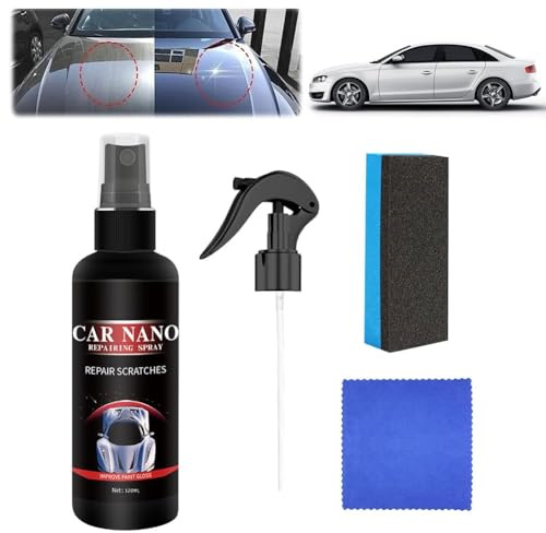 Spray Per Riparazione Graffi Auto,Nano Ceramica Rivestimento Spray, Nano Ceramica per Riparazione Auto - Rivestimento Protettivo e Rimozione Graffi - Car Coating