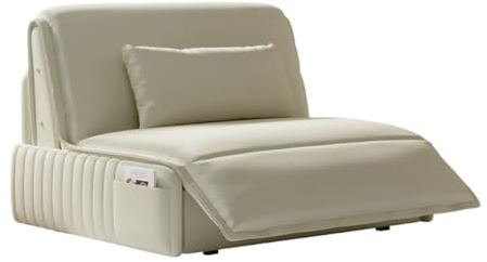 Konvertibel soffa Multifunktionell hopfällbar elektrisk bäddsoffa, sovstolssäng, Rmless bekväma vardagsrumsstolar med justerbart ryggstöd, lämplig for lägenhet/sovrum/kontor(110cm)