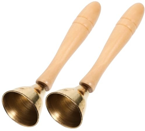 Kisangel Holzglockenspielzeug Kinder Musikalisches Handglockenspielzeug Mit Griff Kinder Lernspielzeug Innen Und Außen
