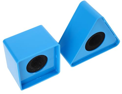 Mobestech 2pcs Microphone Logo Flag Triangular Stand Mic Holder Equipment Accessories for Interview Conference Speaker