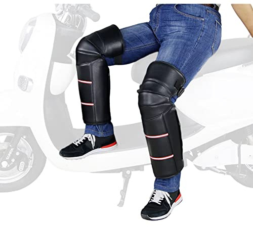 KFGISD, Winddichte Beinmanschette for Motorrad, Fahrrad, Winter, Ski,Motorrad-Knieschoner