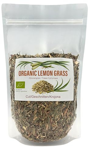 Hierba de Limón BIO 600 g - Cymbopogon Citratus Cortada Infusión Té Lemongrass Ecológica