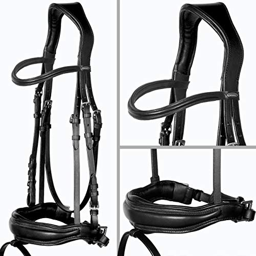 Heinick-Reitsport Trense Soft Schwarz anatomisch Custom ~ Classic ~ WB VB Größe Vollblut/Cob