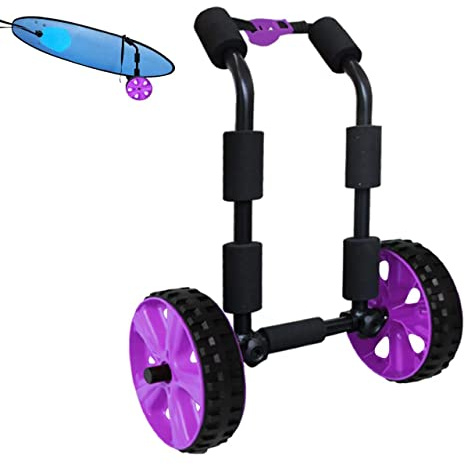 ASMSW Verstellbarer vertikaler Surfbrett-Wagen mit einfach zu bedienenden Strandrädern, geeignet für verschiedene Gelände
