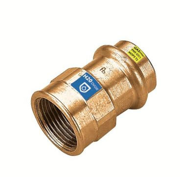 Sanpro Pressfitting Übergang Innengewinde Übergangsmuffe, Größe V 18-3/4' (Kupfer Gas Wasser Trinkwasser Heizung Sanitär Fittings Fitting Kupferleitung) Größe: V 18